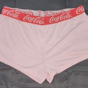 Womens Coca Cola Pajama Shorts